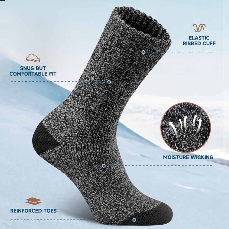 사이클링, 낚시, 등산용 겨울 양말 1/6켤레, 남성용 - Fishing Socks 리뷰 및 가격