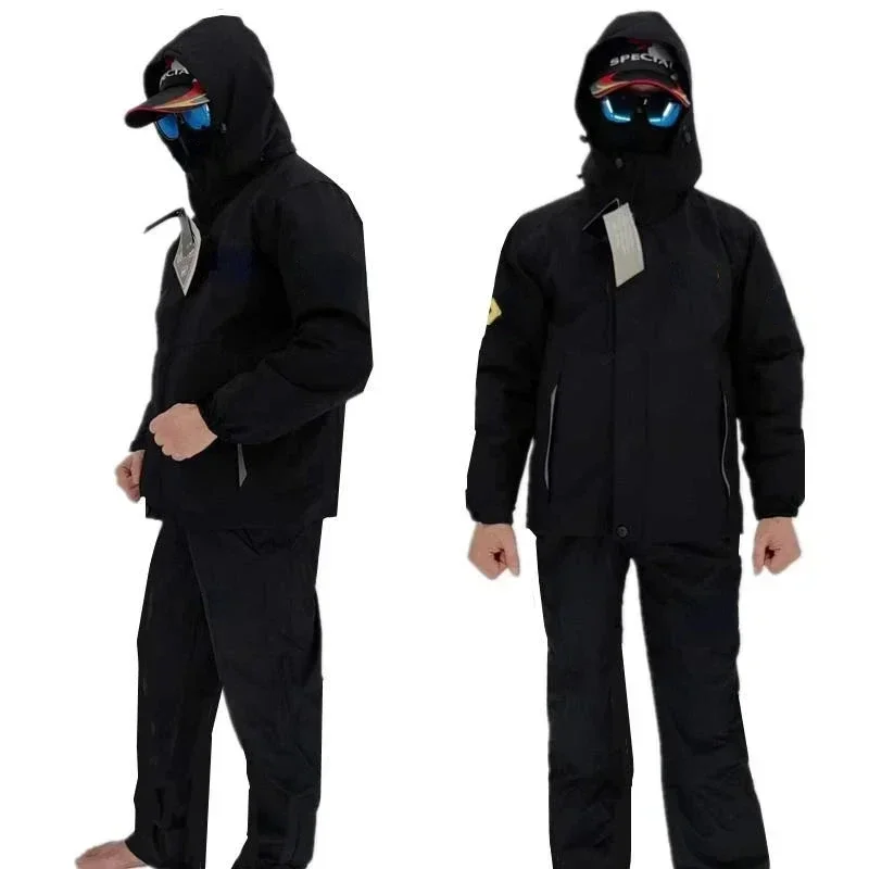 두꺼운 낚시 의류 세트 겨울 방수 남자 따뜻한 양털 낚 - Fishing Rain Suit 리뷰 및 가격