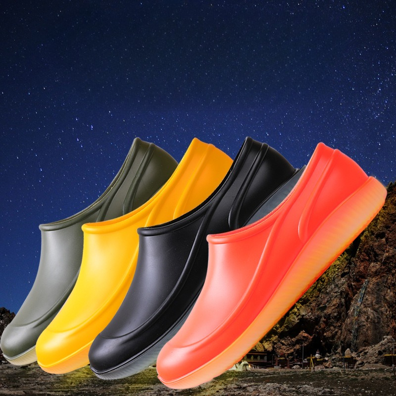 러버 디자인 방수 PVC 로퍼 신발 남성용 앵클 슈즈  - Fishing Boots 리뷰 및 가격