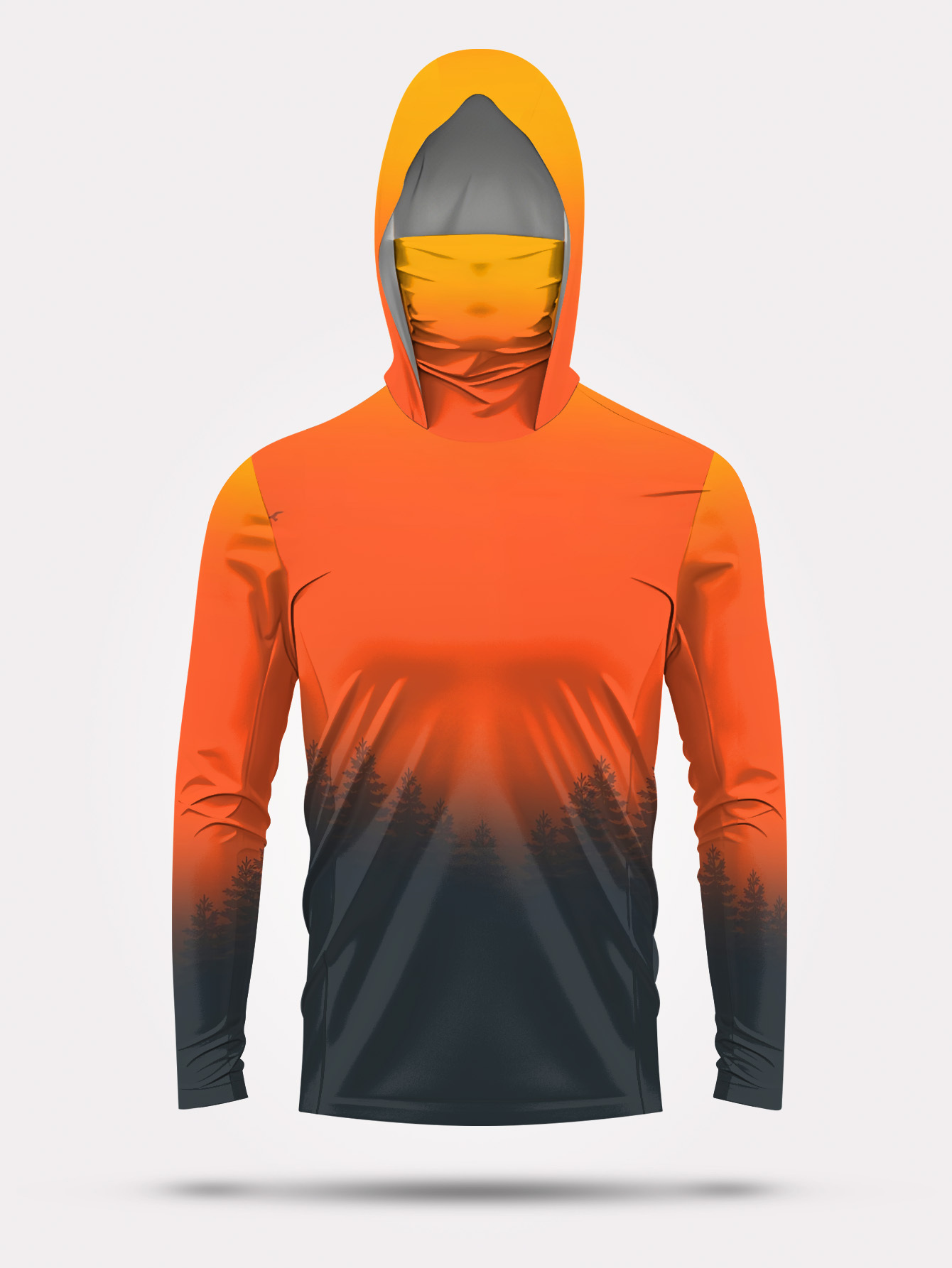 남성용 그라데이션 포레스트 프린트 자외선 차단 낚시 후 - Fishing Hoodie 리뷰 및 가격