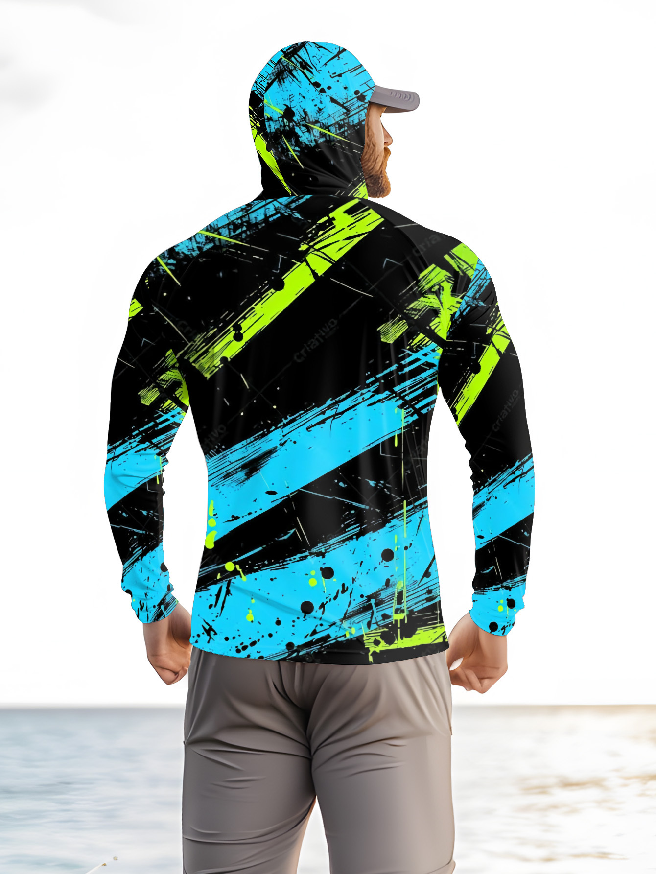 낚시용 후드티 남성용 긴소매 빠른 건조 통기성 의류 자 - Fishing Shirt Uv Protection 리뷰 및 가격