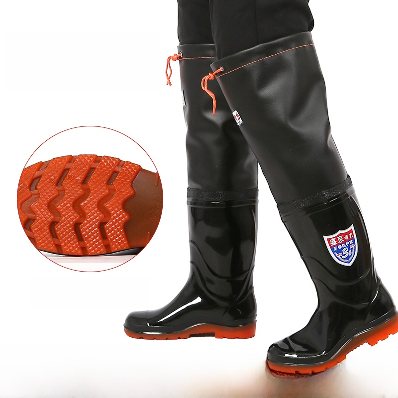 두꺼운 오버니 레인부츠 남성용 하이튜브 웨이딩 슈즈 낚 - Fishing Pants Waterproof 리뷰 및 가격